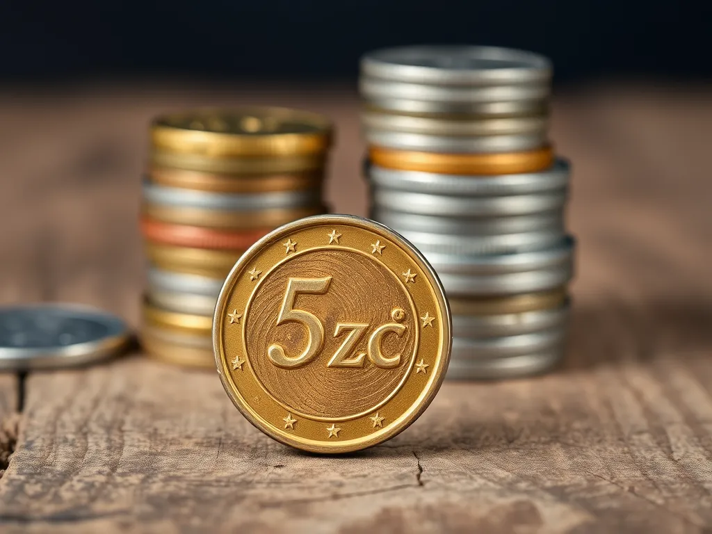 Ile waży moneta 5 zł?
