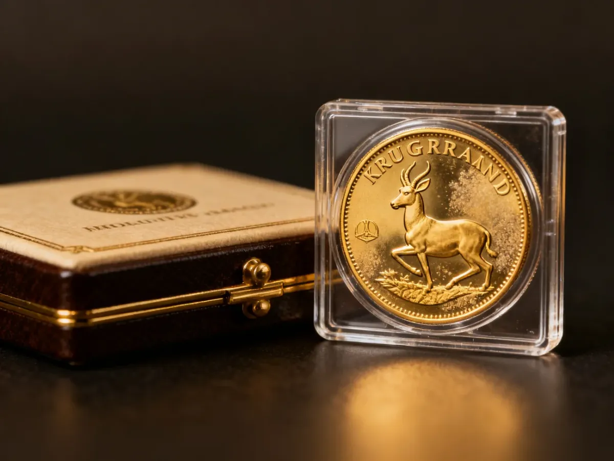 Krugerrand Proof w kapslu i oryginalnym etui menniczym